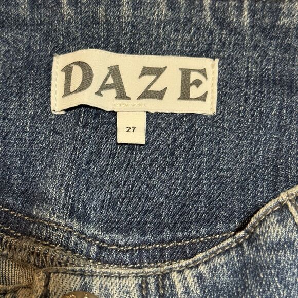 Anthropologie Daze Just Right Jeans Raw Hem Stretch Denim Women’s Size 27 New! - Picture 9 of 12